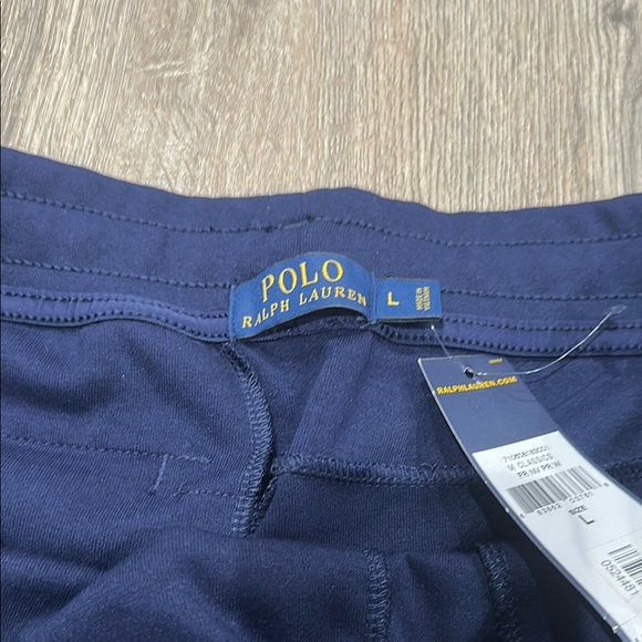 Polo by Ralph Lauren Blue and White Athletic Shorts - Picture 2 of 4